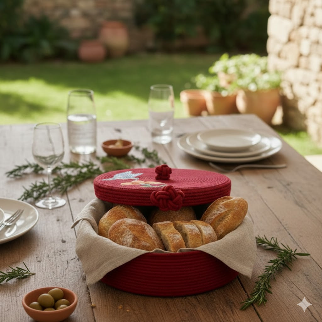 Panera Artesanal en Cordón de Algodón