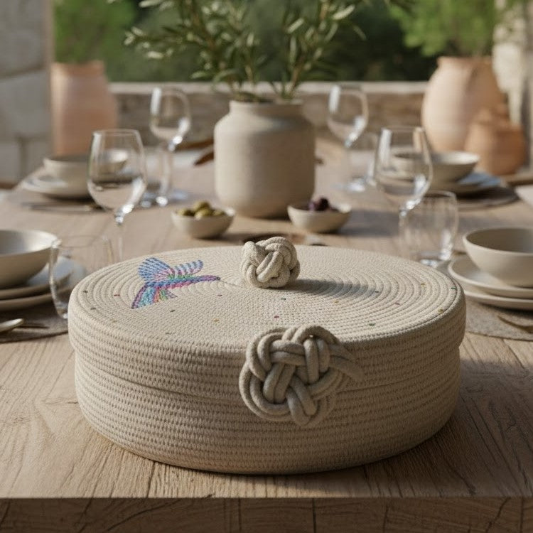 Panera Artesanal en Cordón de Algodón