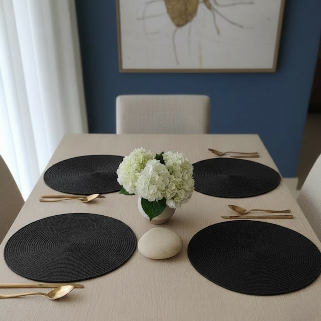 Individual Redondo en Cordón de Algodón "Unidad"