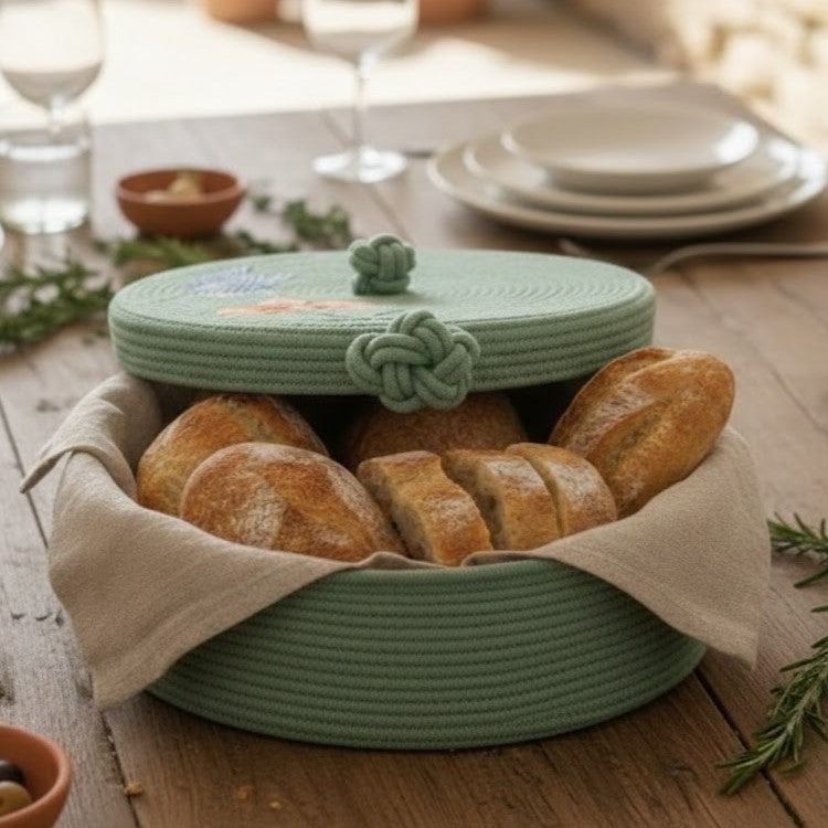 Panera Artesanal en Cordón de Algodón