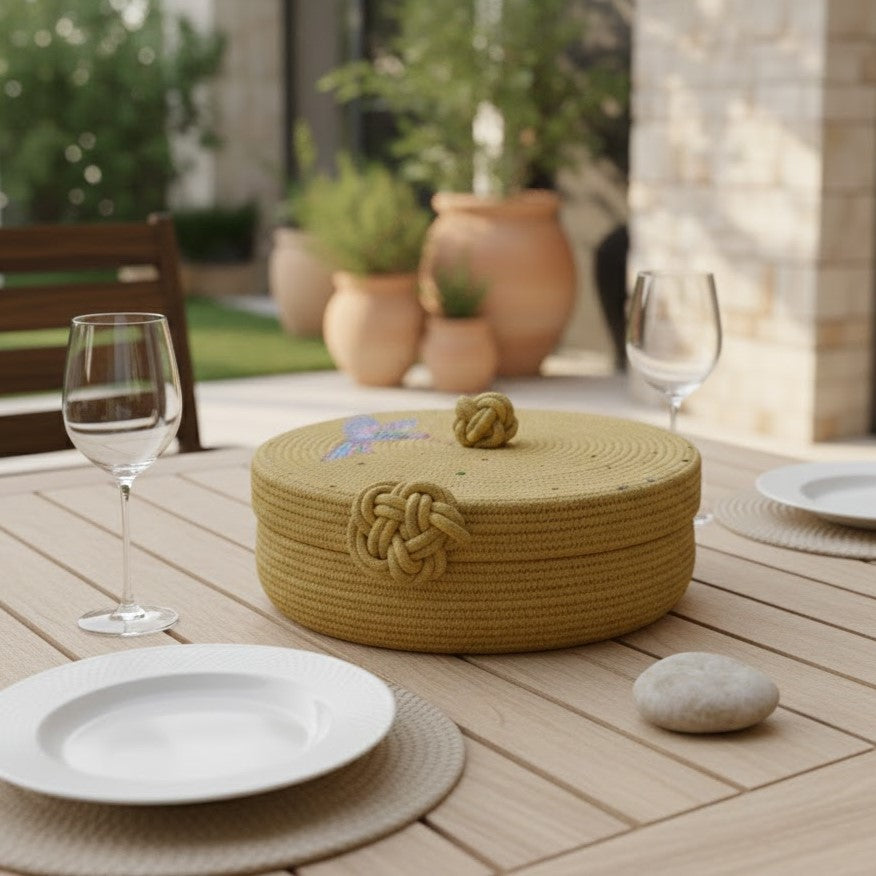 Panera Artesanal en Cordón de Algodón