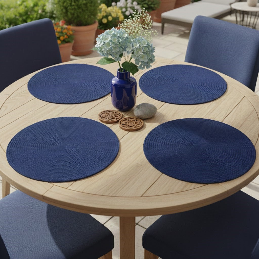 Individual Redondo en Cordón de Algodón "Unidad"